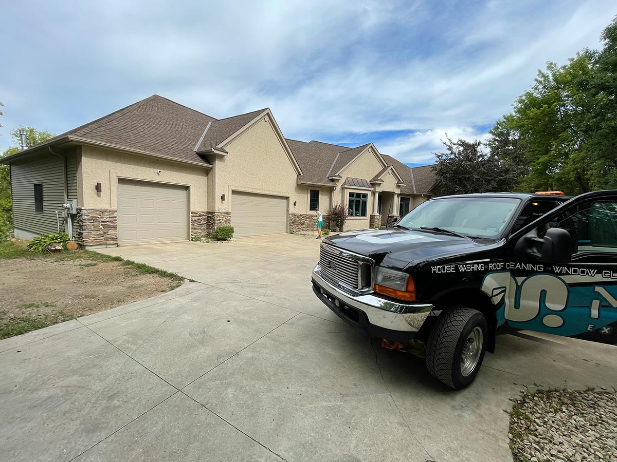 From Black to Beige House Washing in Cold Spring, MN