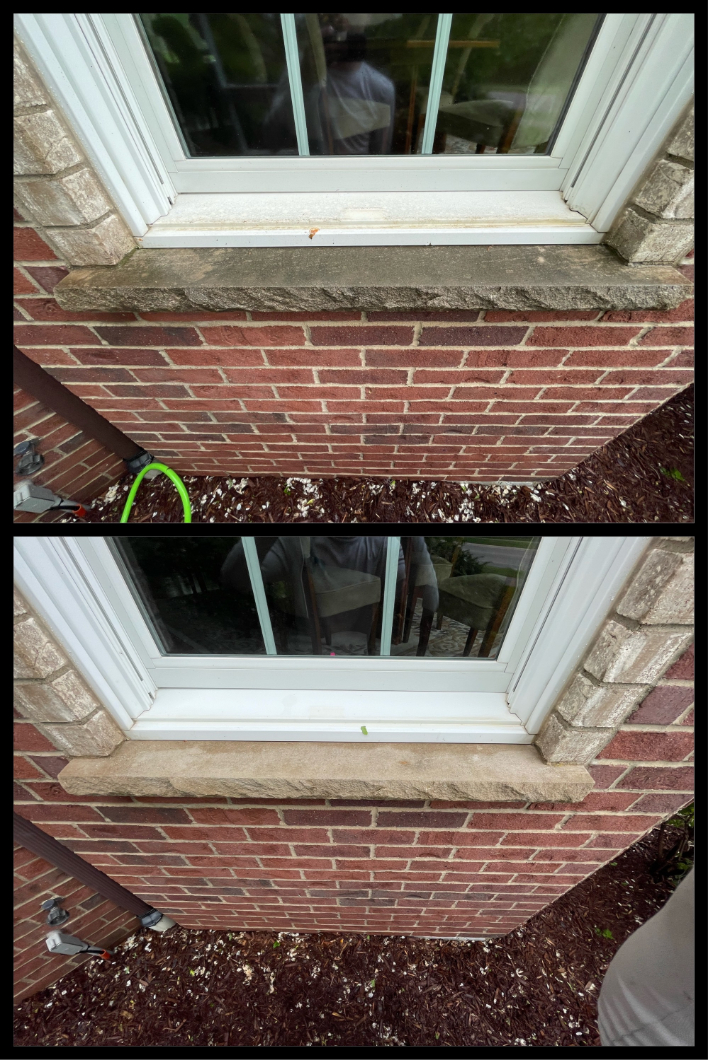 Window ledge cleaning